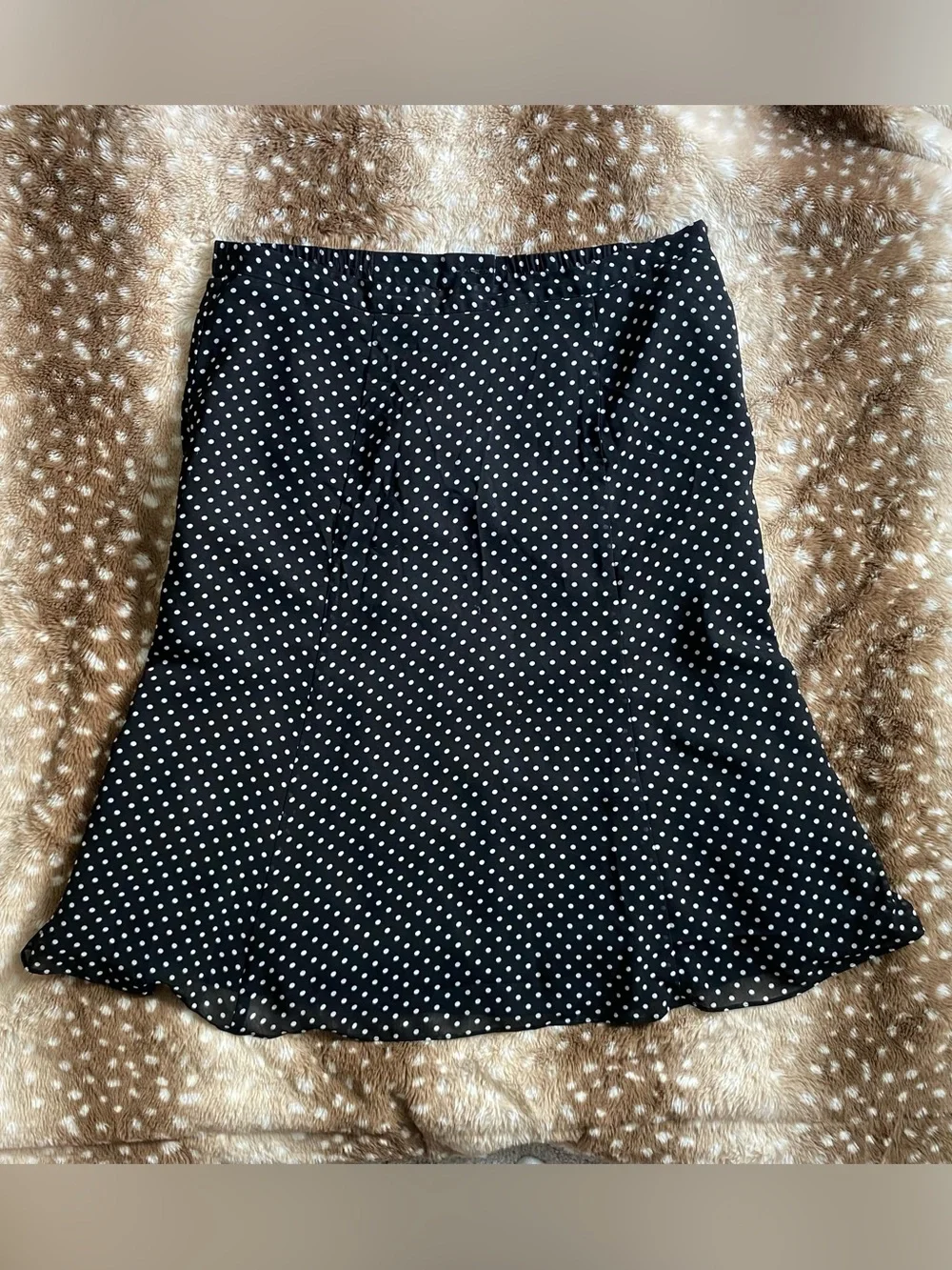 Vintage Polka Dot Midi Skirt